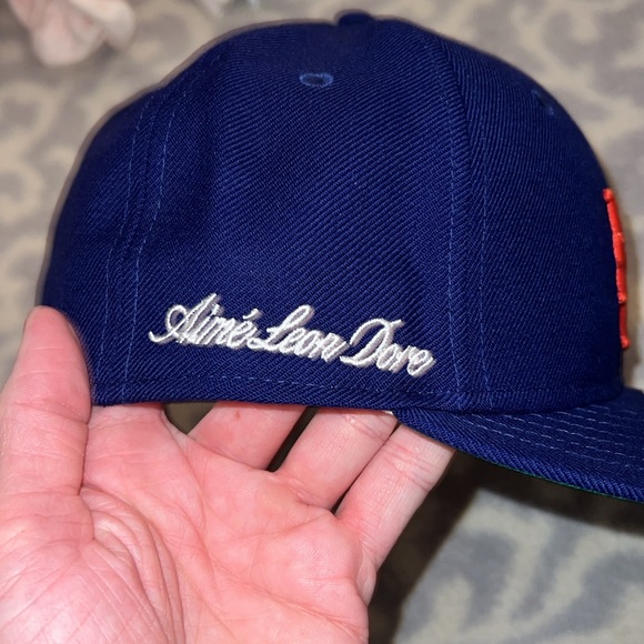 ⚾️NY Mets⚾️ NWOT S7.5 Limited Edition Aime Leon Dore Blue/Orange Hat. - Picture 2 of 5